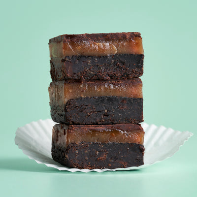 Chocolate Brownie Caramel Fudge Squares