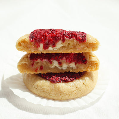 Raspberry Burst White Chocolate Cookie