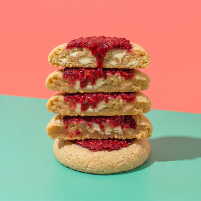 Raspberry Burst White Chocolate Cookie